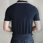 Knitted polo collar t-shirt - Antonios