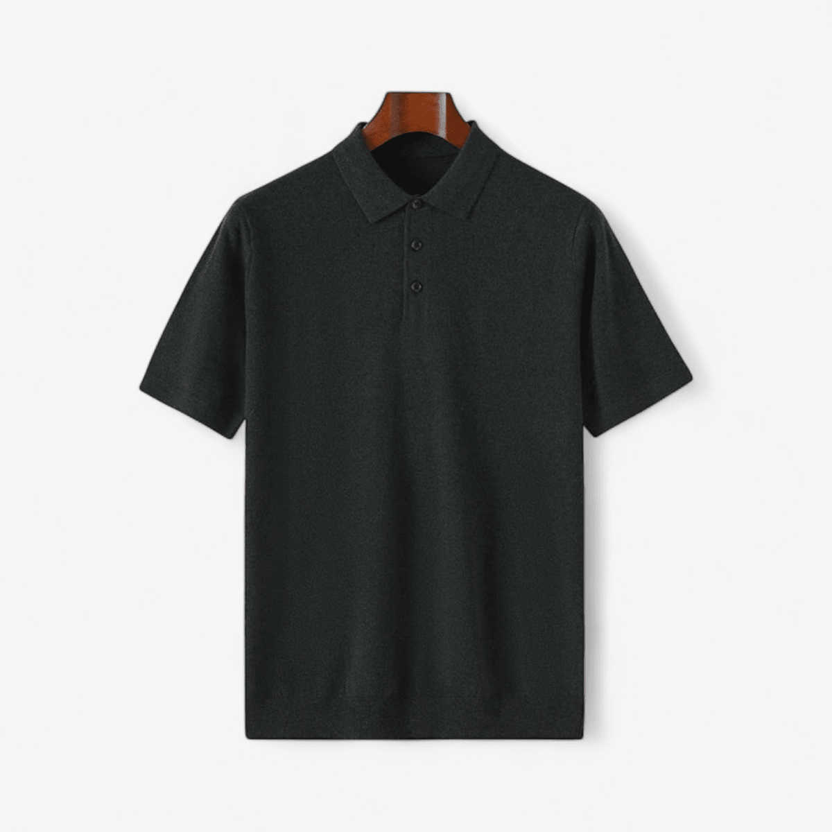 Knitted wood elegant polo t-shirt - Antonios