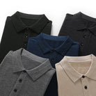 Knitted wood elegant polo t-shirt - Antonios