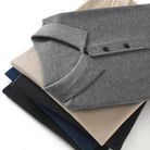 Knitted wood elegant polo t-shirt - Antonios