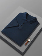 Knitted wood elegant polo t-shirt - Antonios
