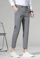 Korean formal checked pants - Antonios