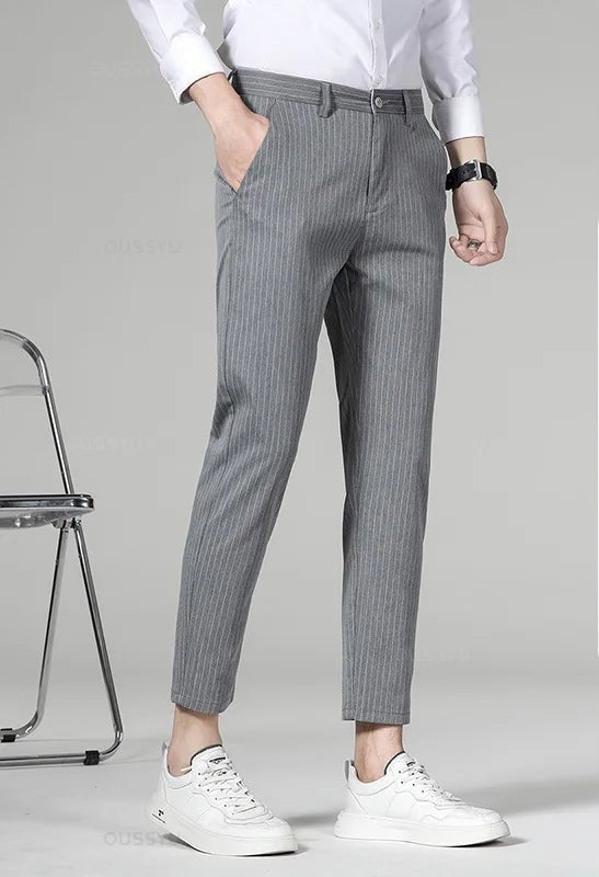 Korean formal checked pants - Antonios