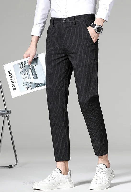 Korean formal checked pants - Antonios