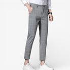 Korean formal checked pants - Antonios
