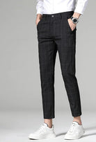 Korean formal checked pants - Antonios