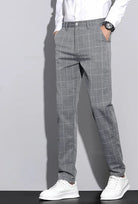 Korean formal checked pants - Antonios