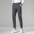 Korean formal checked pants - Antonios