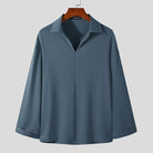 Korean Loose Fit Long - Sleeve Shirt - Antonios