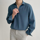 Korean Loose Fit Long - Sleeve Shirt - Antonios