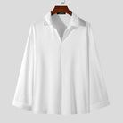 Korean Loose Fit Long - Sleeve Shirt - Antonios