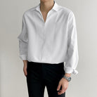 Korean Loose Fit Long - Sleeve Shirt - Antonios