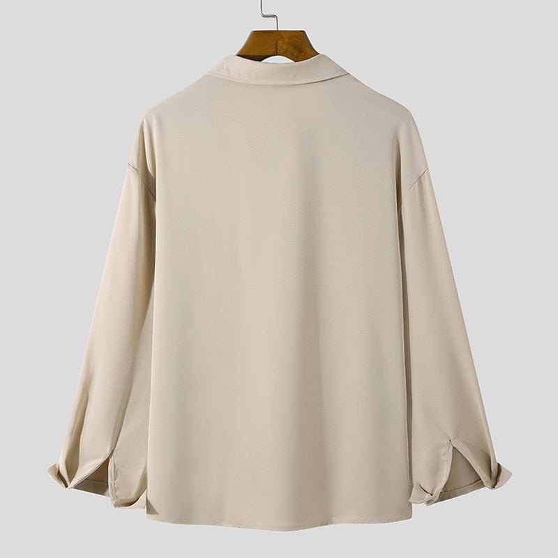 Korean Loose Fit Long - Sleeve Shirt - Antonios