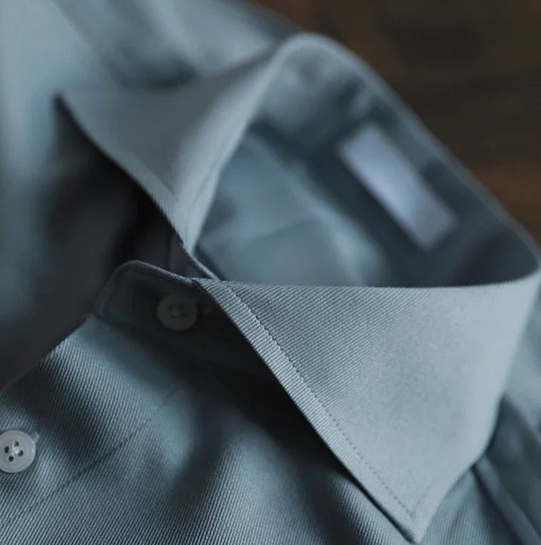 Korean polo neck shirt casual long sleeve blouse - Antonios