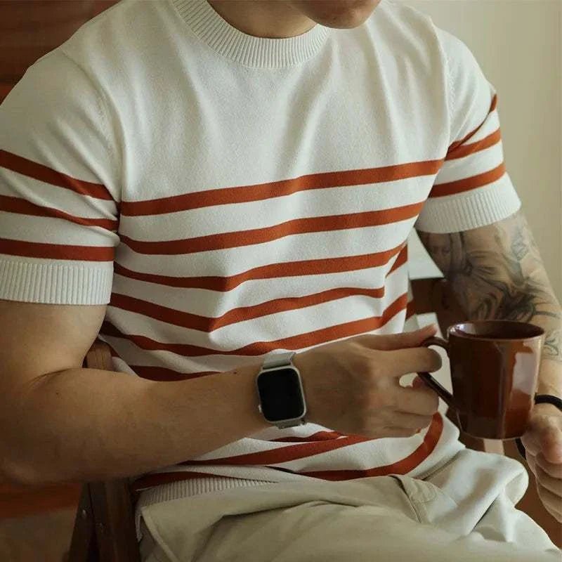 Korean summer striped t-shirt - Antonios