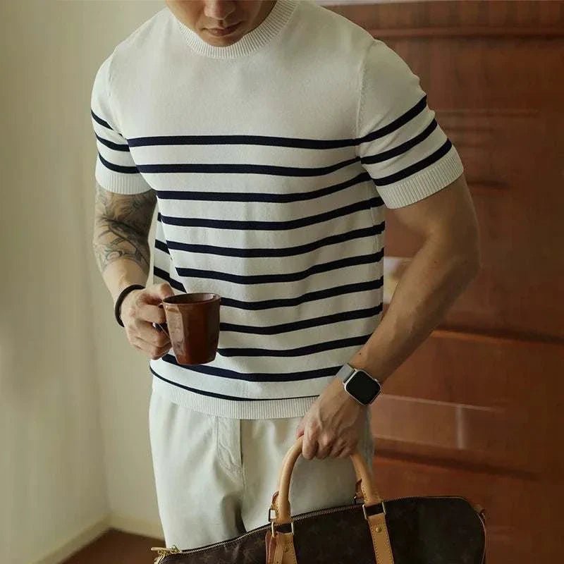 Korean summer striped t-shirt - Antonios