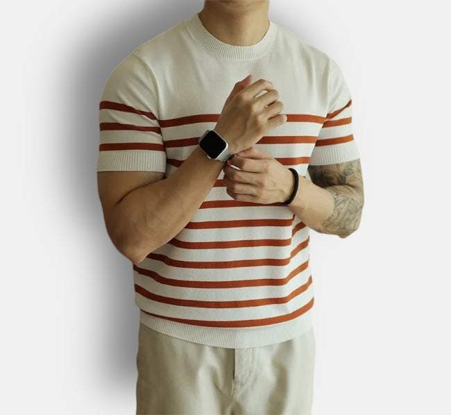 Korean summer striped t-shirt - Antonios