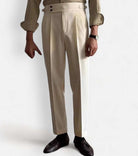 Lace - up belt high - waist trousers - Antonios