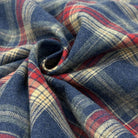 Lapel cotton plaid pattern long sleeve shirt - Antonios