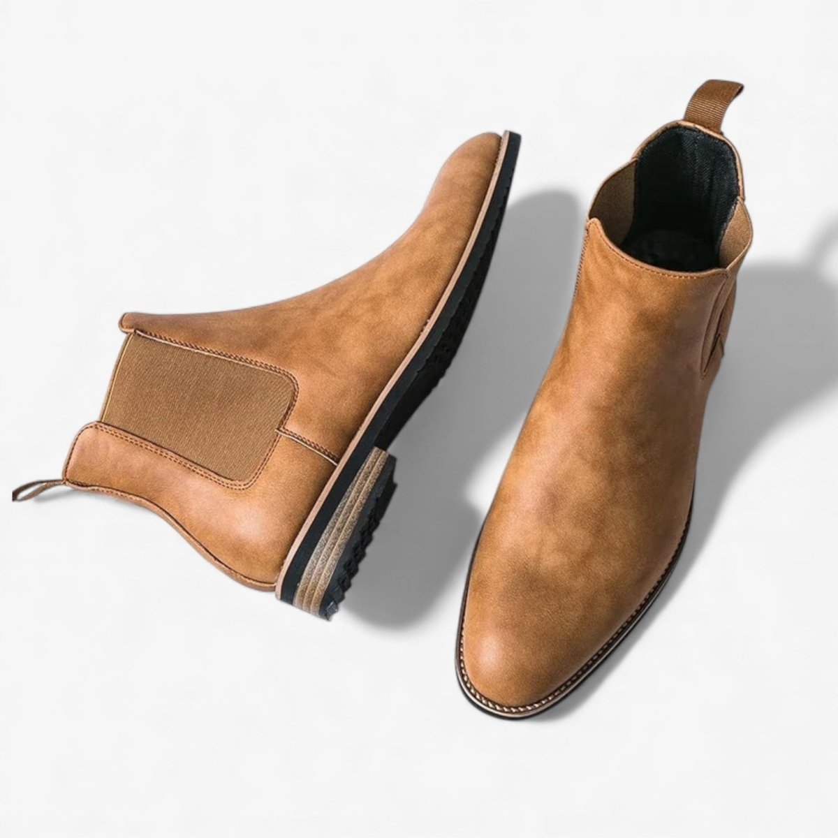 Rugged chelsea boots men grip sole for men – Antonios