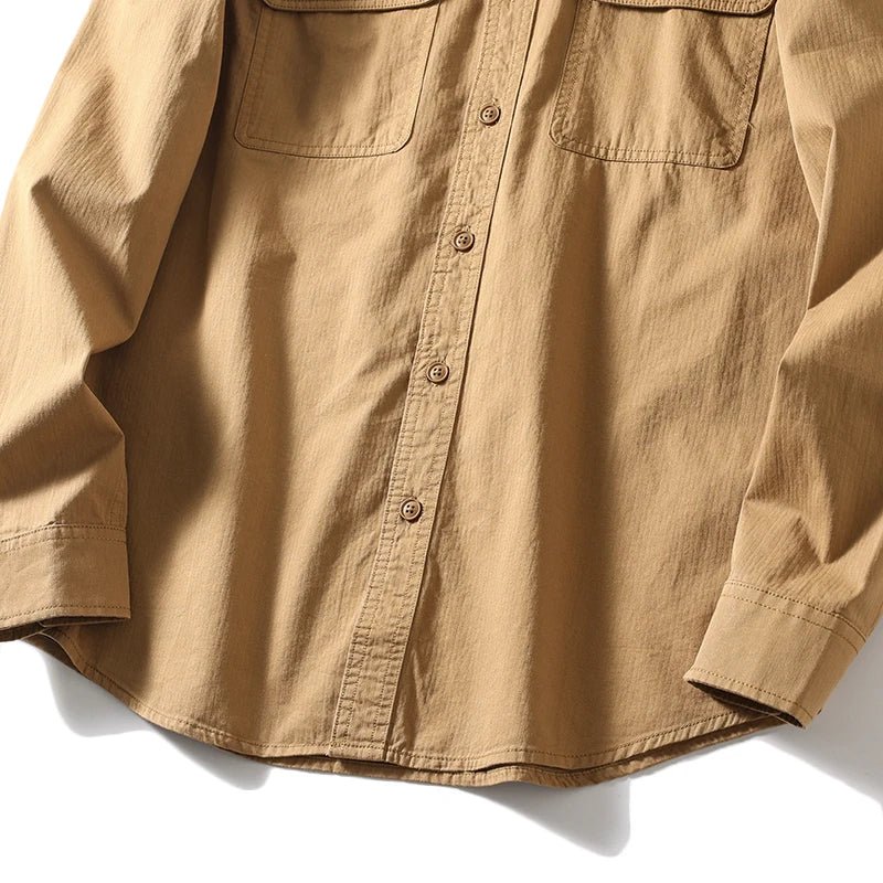 Leo 100% cotton retro utility shirt - Antonios
