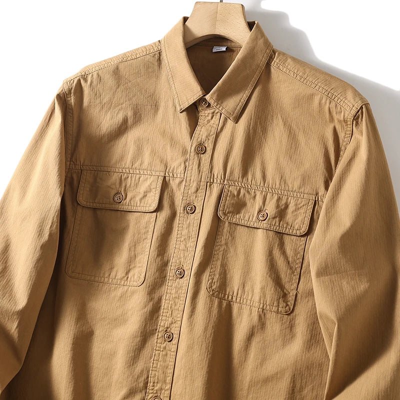 Leo 100% cotton retro utility shirt - Antonios