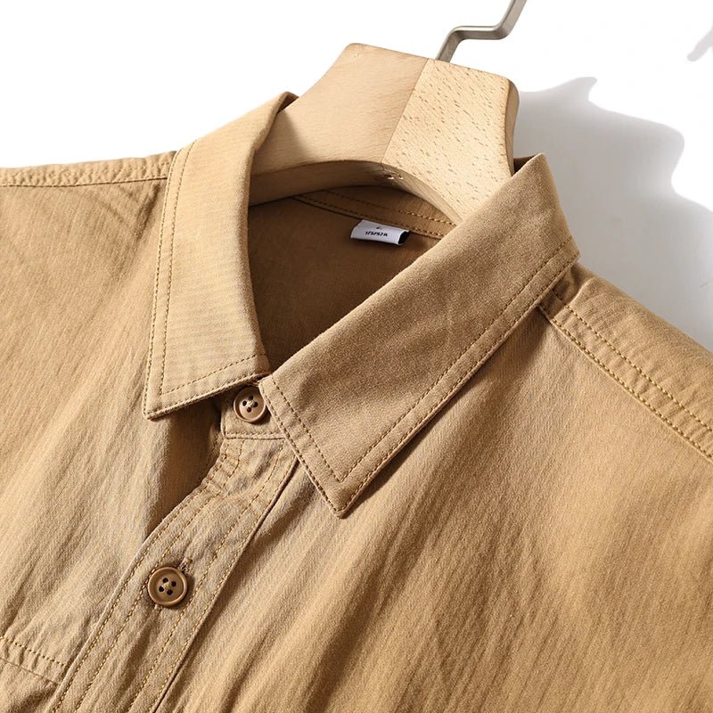 Leo 100% cotton retro utility shirt - Antonios