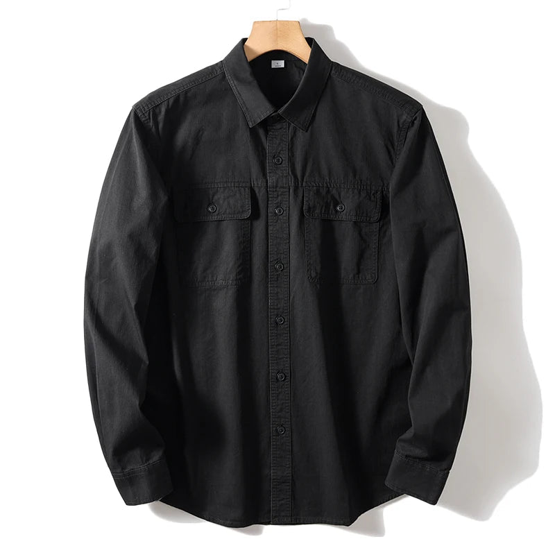Leo 100% cotton retro utility shirt - Antonios