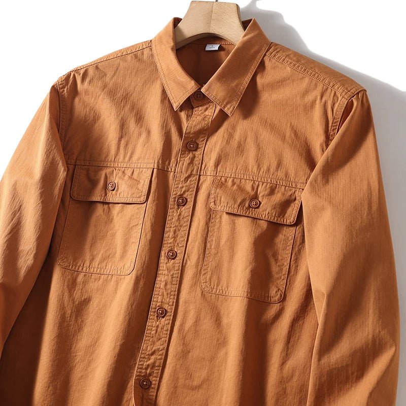 Leo 100% cotton retro utility shirt - Antonios