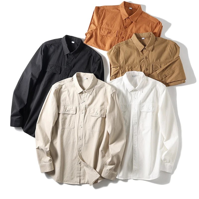 Leo 100% cotton retro utility shirt - Antonios