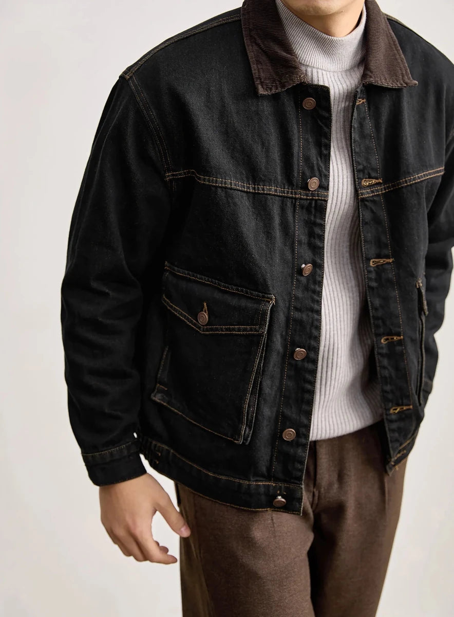 Leo american denim casual jacket - Antonios