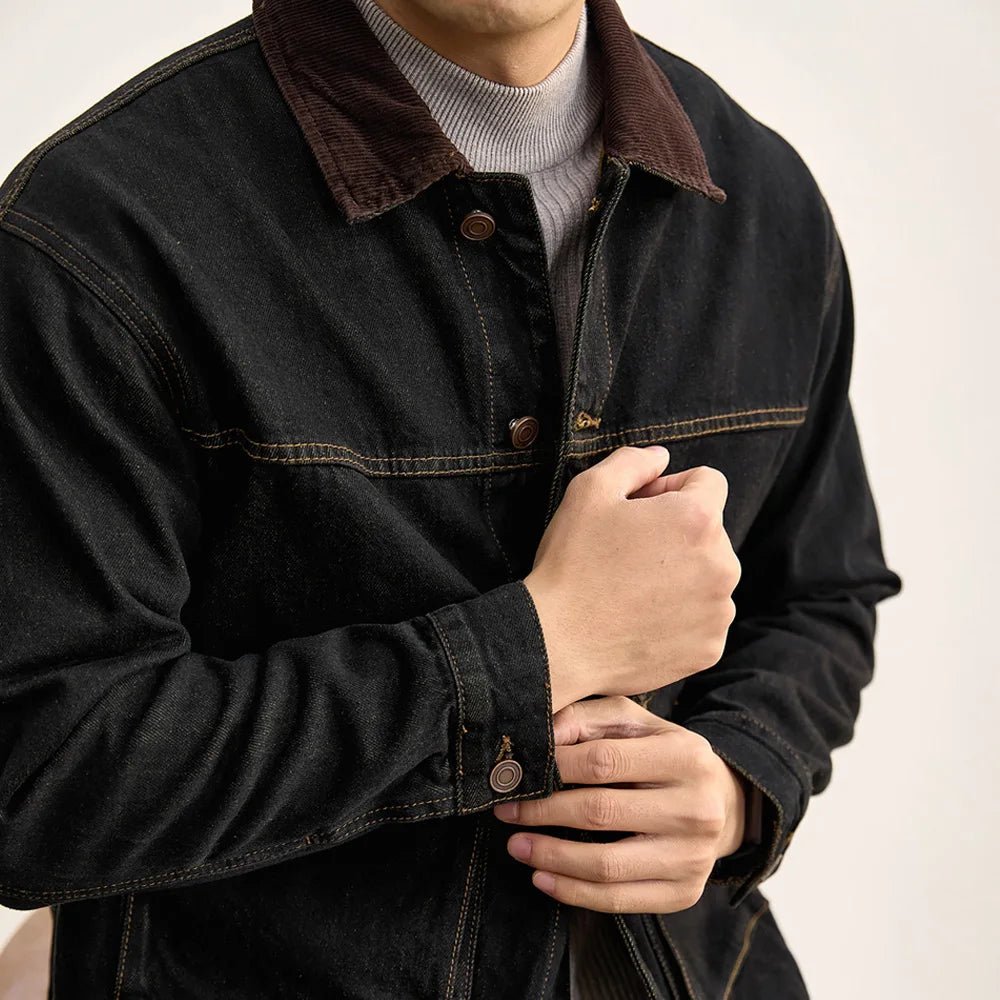 Leo american denim casual jacket - Antonios