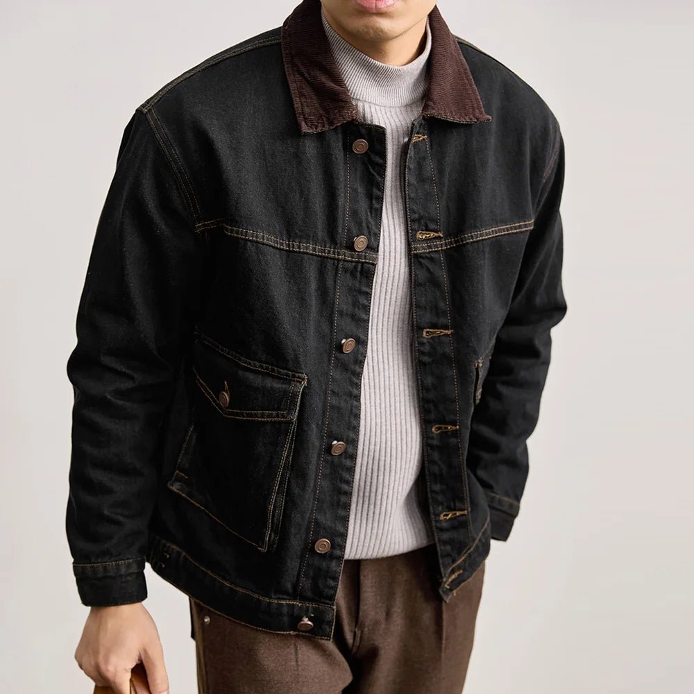 Leo american denim casual jacket - Antonios