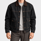 Leo american denim casual jacket - AntoniosClothing - Blue black