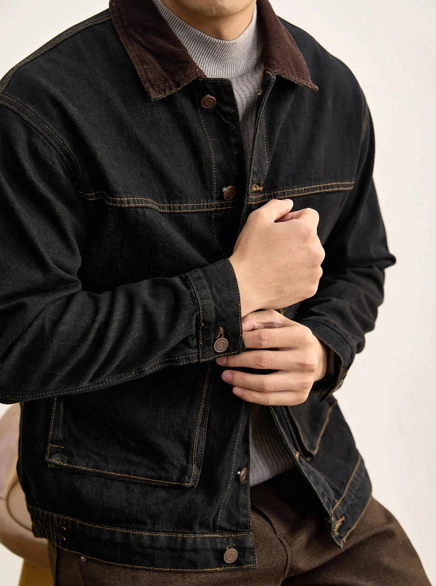 Leo american denim casual jacket - Antonios