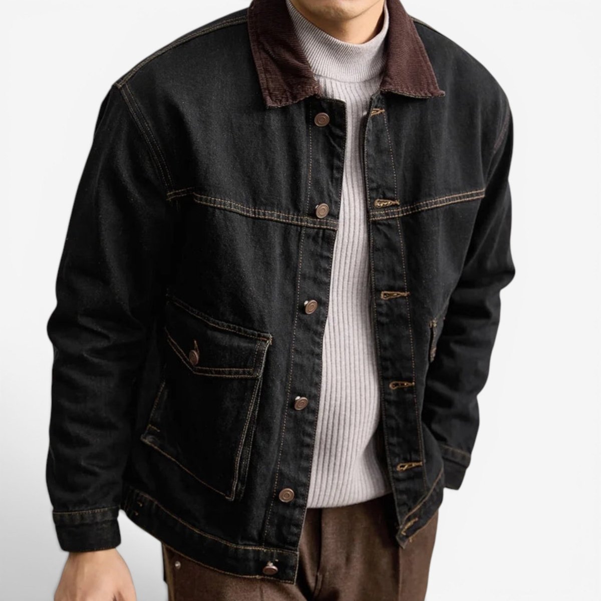 Leo american denim casual jacket - Antonios