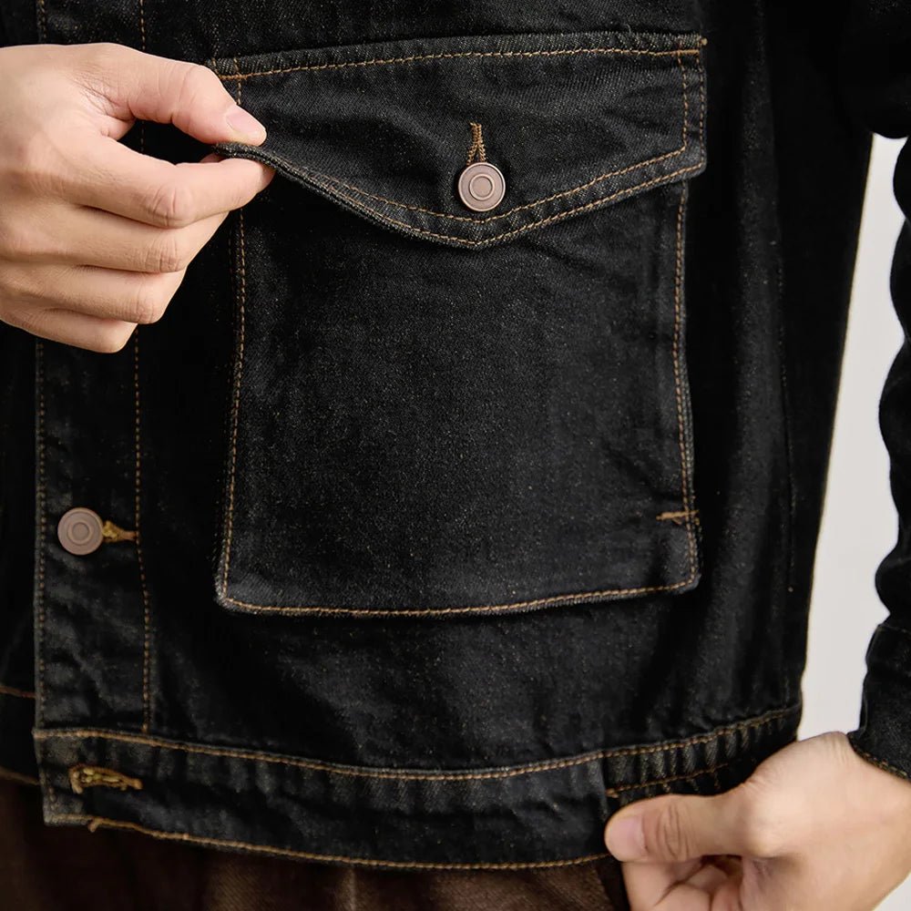 Leo american denim casual jacket - Antonios