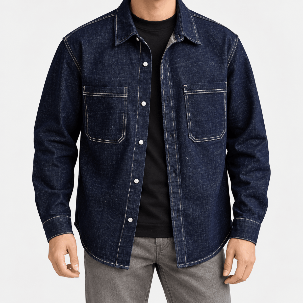 Leo american vintage denim jacket - AntoniosClothing - Blue