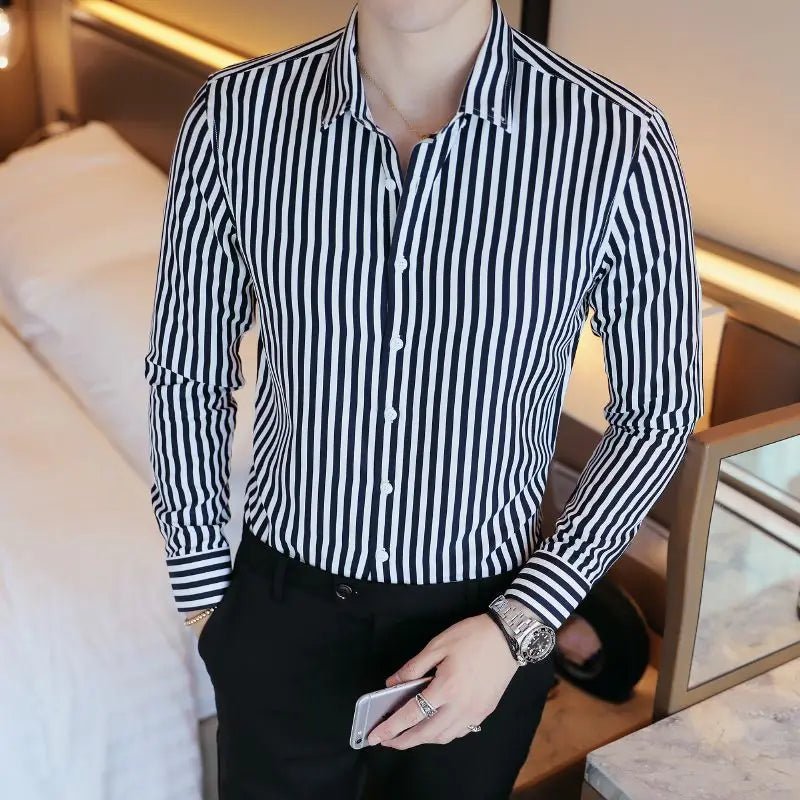 Leo british style stripe shirt - Antonios