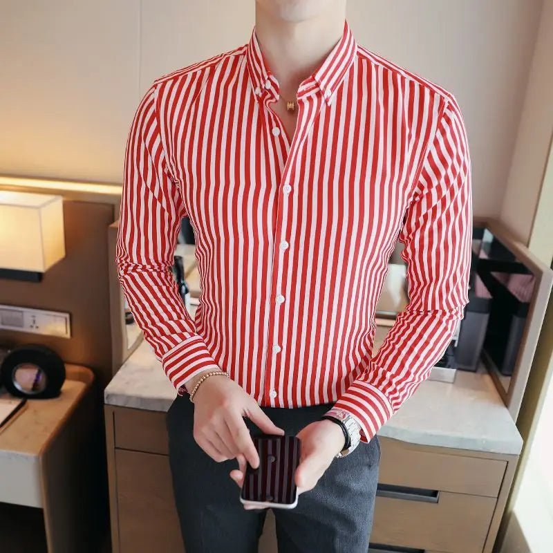 Leo british style stripe shirt - Antonios