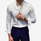Leo british style stripe shirt - Antonios