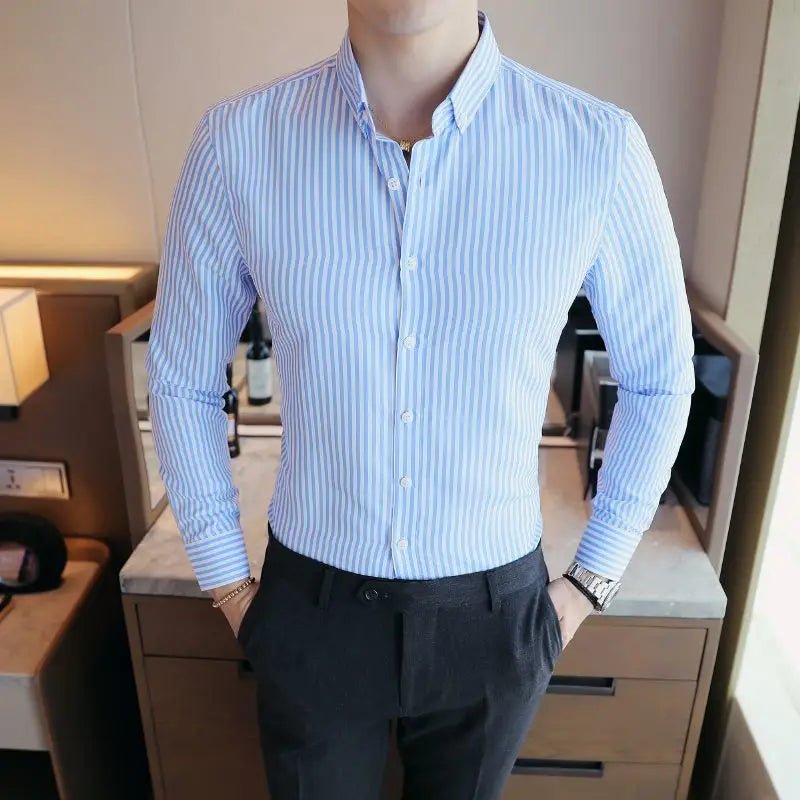 Leo british style stripe shirt - Antonios