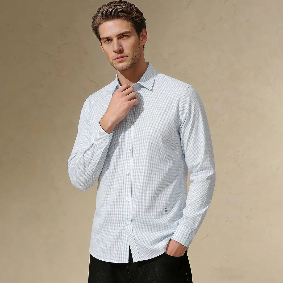 Leo business pure white shirt - Antonios