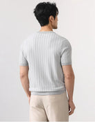 Leo business striped design t-shirt - Antonios