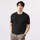 Leo business striped design t-shirt - Antonios