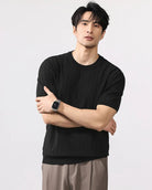 Leo business striped design t-shirt - Antonios