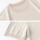 Leo business striped design t-shirt - Antonios