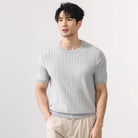 Leo business striped design t-shirt - Antonios