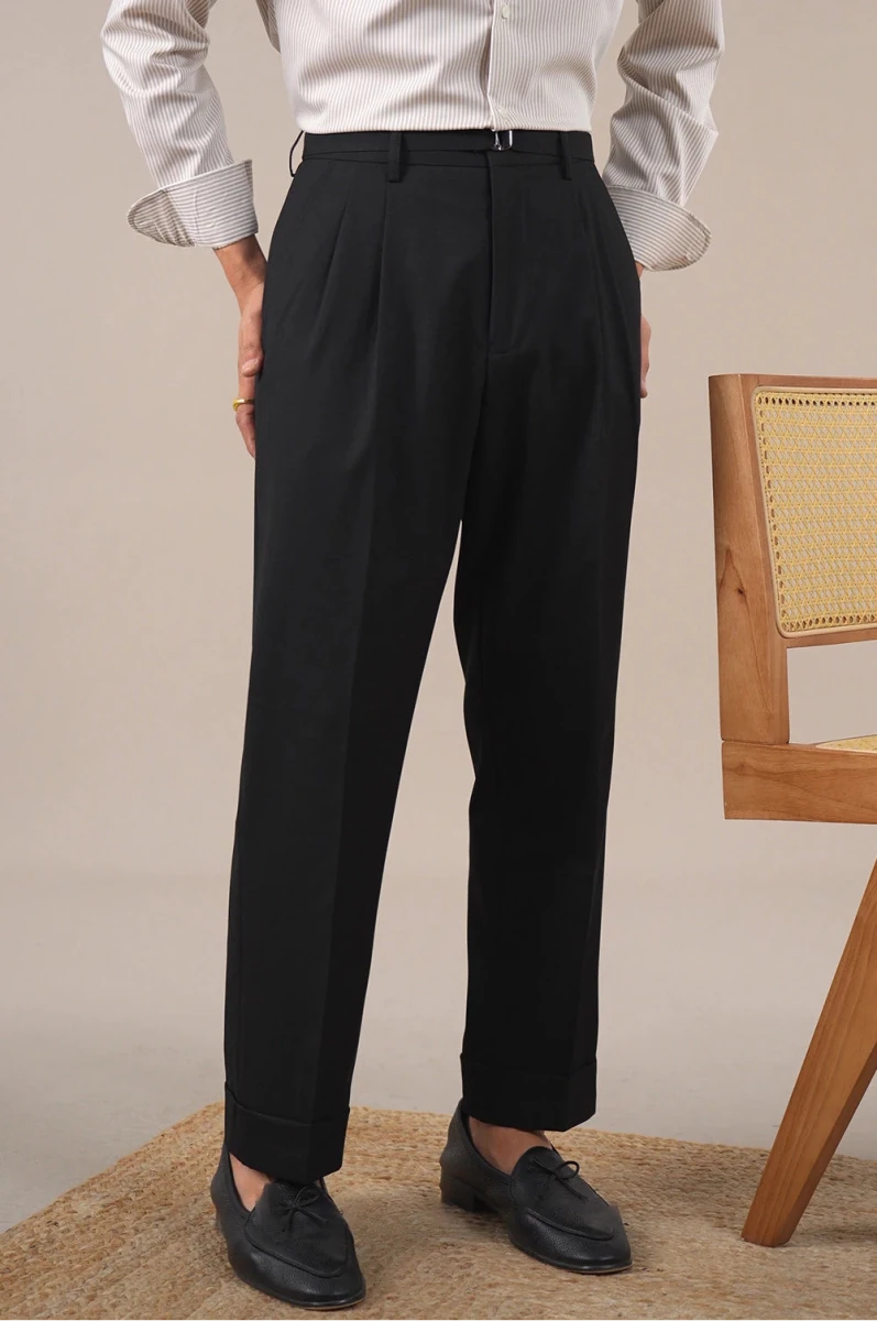 Leo business trousers with full leg - Antonios