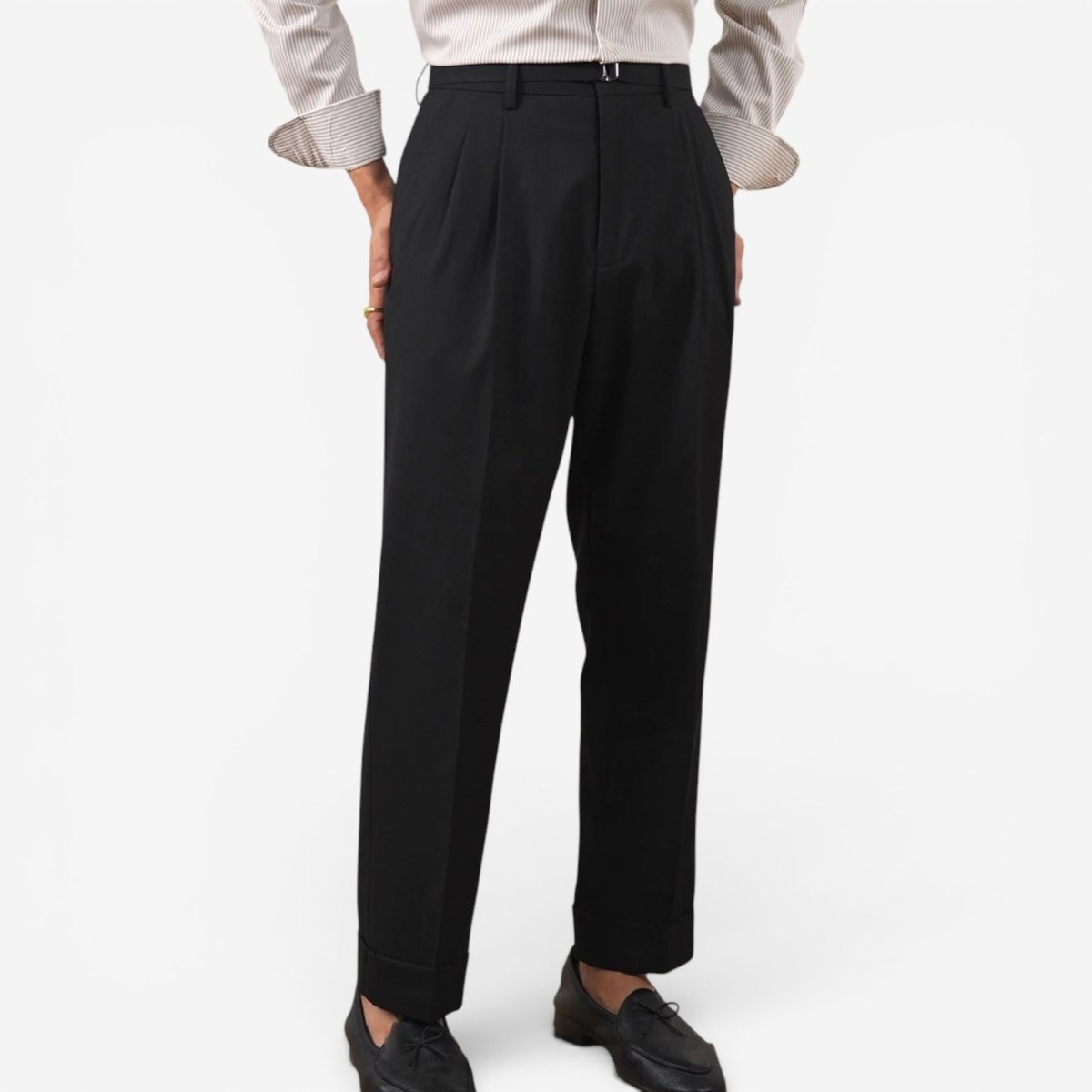 Leo business trousers with full leg - Antonios